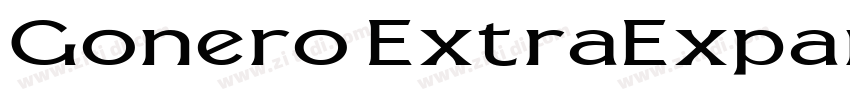 Gonero ExtraExpanded字体转换